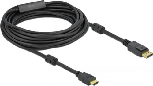 DeLOCK 85960 Videokabel-Adapter 10 m HDMI Typ A (Standard) DisplayPort Schwarz