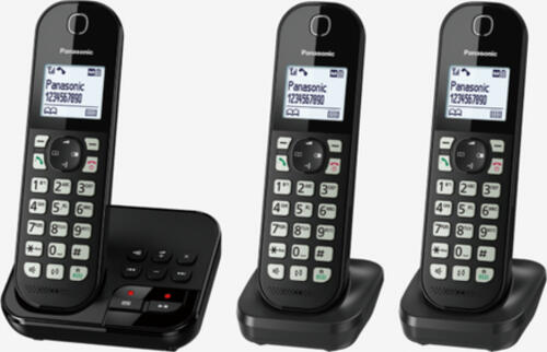 Panasonic KX-TGC 463GB DECT-Telefon Anrufer-Identifikation Schwarz