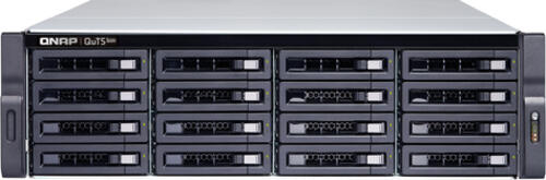 QNAP TS-h1683XU-RP NAS Rack (3U) Intel Xeon E E-2236 128 GB DDR4 QuTS hero Schwarz