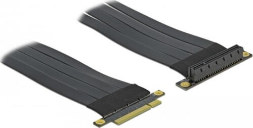 DeLOCK Riser Karte PCI Express x8 zu x8 mit flexiblem Kabel 30 cm