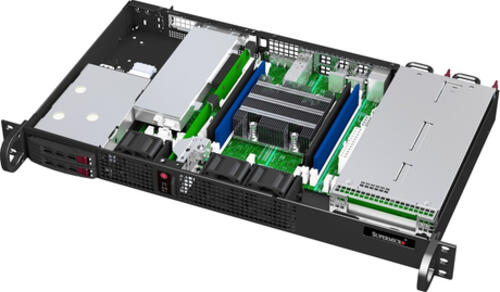 Supermicro 506TQC-R301 Rack (1U) Schwarz