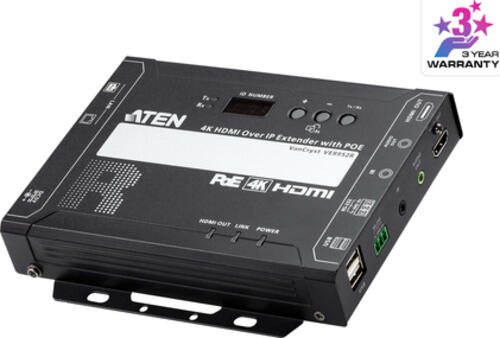 ATEN VE8952R Audio-/Video-Leistungsverstärker AV-Receiver Schwarz