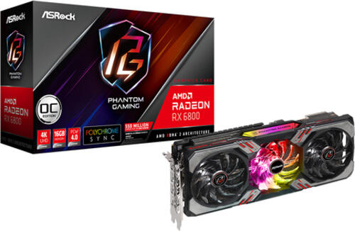 Asrock RX6800 PGD 16GO AMD Radeon RX 6800 16 GB GDDR6