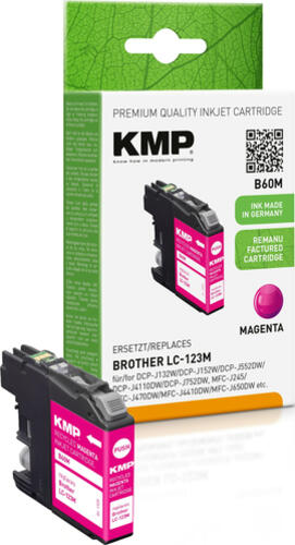 KMP B60M Druckerpatrone 1 Stück(e) Kompatibel Magenta