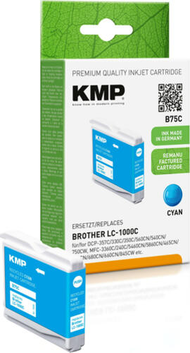 KMP B75C Druckerpatrone 1 Stück(e) Kompatibel Cyan