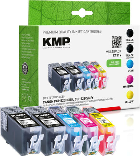 KMP C131V Druckerpatrone 5 Stück(e) Kompatibel Schwarz, Cyan, Magenta, Gelb