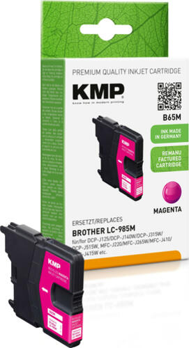 KMP B65M Druckerpatrone 1 Stück(e) Kompatibel Magenta