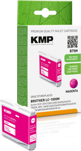 KMP B75M Druckerpatrone 1 Stück(e) Kompatibel Magenta