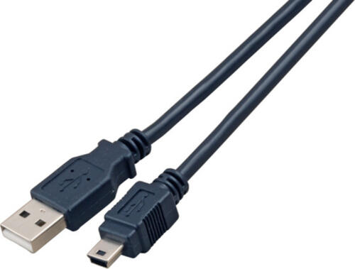 EFB Elektronik K5250SW.1V2 USB Kabel 1 m USB 2.0 USB A Mini-USB B Schwarz