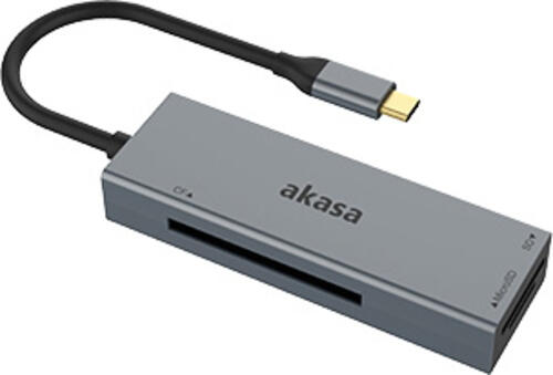 Akasa AK-CR-09BK Kartenleser USB 2.0 Type-C Grau