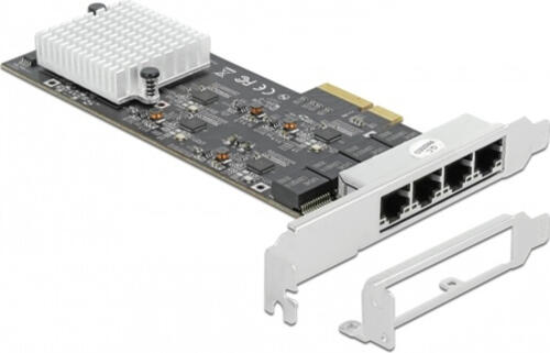 DeLOCK PCI Express x4 Karte auf 4 x RJ45 2,5 Gigabit LAN RTL8125