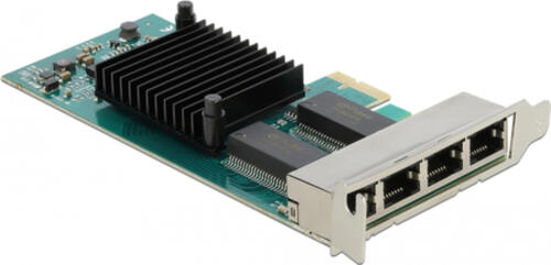 DeLOCK PCI Express x1 Karte 4 x RJ45 Gigabit LAN i350