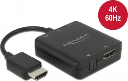 DeLOCK HDMI Audio Extractor 4K 60 Hz kompakt