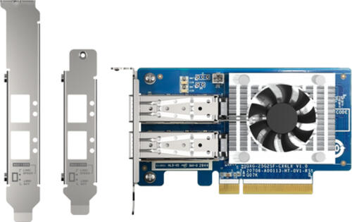 QNAP QXG-25G2SF-CX6 Netzwerkkarte Eingebaut Faser 25000 Mbit/s