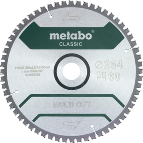 Metabo MultiCutClassic 254x30 60 FZ/TZ 5neg