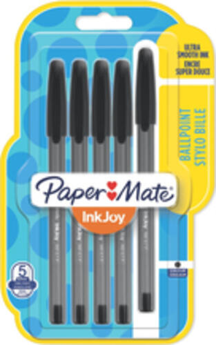 Papermate InkJoy 100ST Schwarz Stick-Kugelschreiber Fein 5 Stück(e)