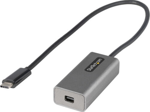 StarTech.com USB-C auf Mini DisplayPort Adapter - 4K 60Hz USB-C auf mDP Adapter Dongle - USB-Type-C zu Mini-DP-Monitor - Videokonverter - Kompatibel mit Thunderbolt 3 - 30cm integriertes Kabel