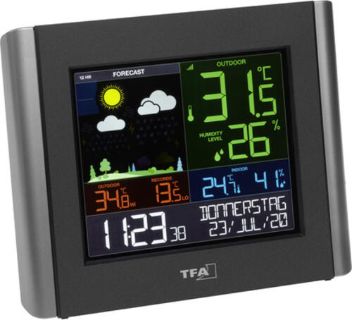 TFA-Dostmann VIEW METEO Schwarz Akku WLAN