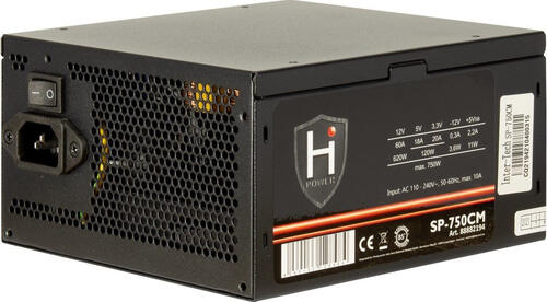 Inter-Tech HiPower SP-750CM Netzteil 750 W 20+4 pin ATX ATX Schwarz