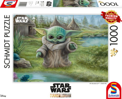 Schmidt Spiele Thomas Kinkade Studios: Star Wars The Mandalorian - Grogu Das Kind