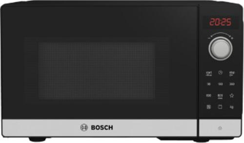 Bosch Serie 2 FEL023MS2 Mikrowelle Arbeitsplatte Solo-Mikrowelle 20 l 800 W Schwarz, Edelstahl