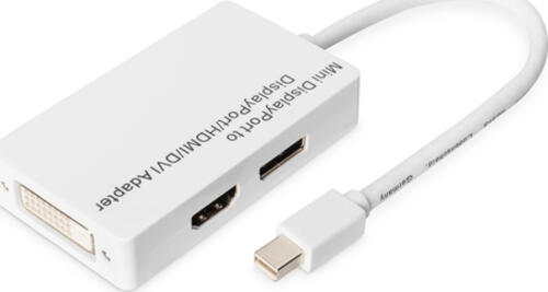 Digitus Mini DisplayPort Adapter / Konverter - Mini DP auf DisplayPort, HDMI + DVI