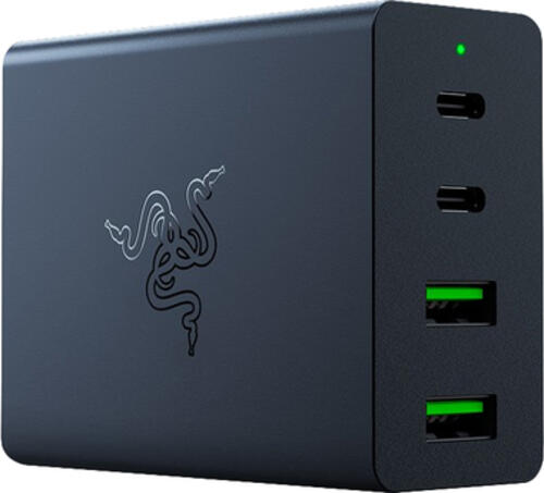 Razer RC21-01700100-R3M1 Ladegerät für Mobilgeräte Kopfhörer, Kopfhörer, Handy, Netbook, Laptop, Powerbank, Smartphone, Smartwatch, Tablets, Telefon Schwarz AC Drinnen