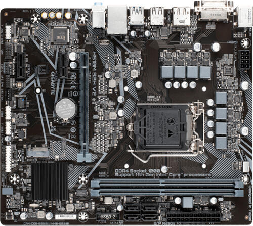 Gigabyte H510M S2H V2 Motherboard Intel H510 Express LGA 1200 (Socket H5) micro ATX