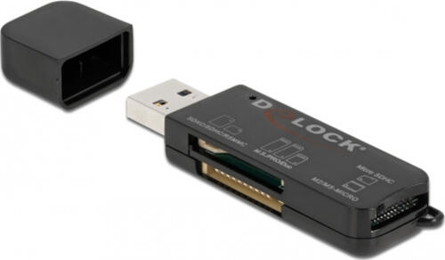 DeLOCK SuperSpeed USB Card Reader für SD / Micro SD / MS Speicherkarten