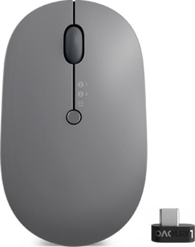 Lenovo Go Wireless Multi-Device Mouse Storm Grey, USB/Bluetooth