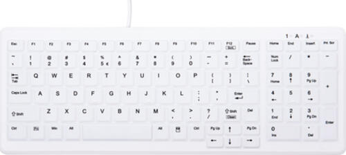 CHERRY AK-C7000 Tastatur USB QWERTY US Englisch Weiß