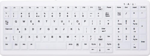 CHERRY AK-C7000 Tastatur USB QWERTY UK Englisch Weiß