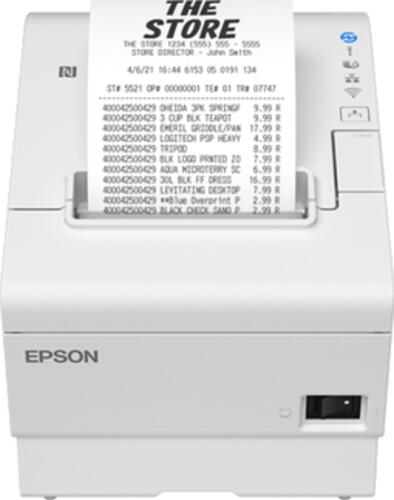 Epson TM-T88VII (131): USB, Ethernet, PoweredUSB, White