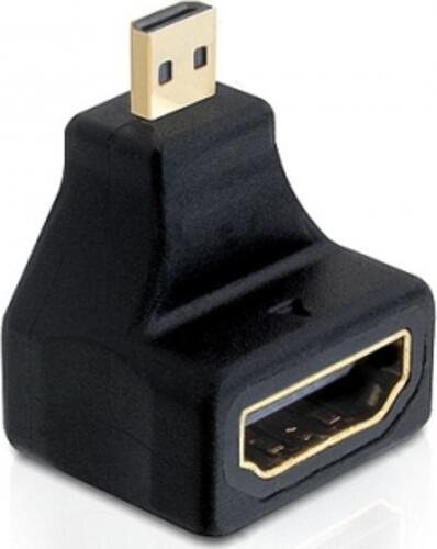 DeLOCK 65270 Kabeladapter 19-p micro HDMI-D M 19-p HDMI-A F Schwarz