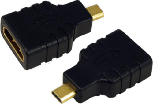 LogiLink AH0010 Kabeladapter HDMI D HDMI A Schwarz