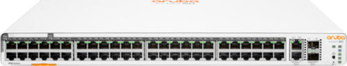 HPE Aruba Networking Aruba Instant On 1960 48G 40p Class4 8p Class6 PoE 2XGT 2SFP+ 600W Managed L2+ Gigabit Ethernet (10/100/1000) Power over Ethernet (PoE) 1U Weiß