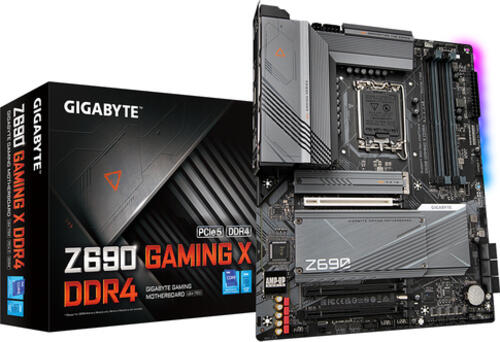 GIGABYTE Z690 Gaming X DDR4, ATX Mainboard, 1x HDMI 2.1, 1x USB-C 3.2 (20Gb/s