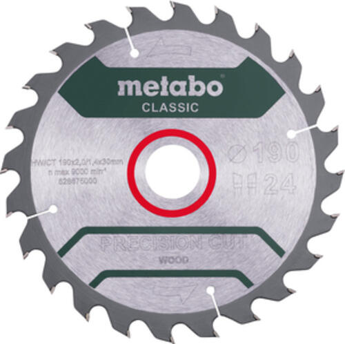 Metabo PrecisionCutClassic 190x 30 24 WZ 15