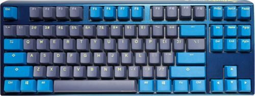 Ducky One 3 DayBreak TKL PBT blau, Layout: DE, mechanisch, Cherry MX RGB Brown, RGB, Gaming-Tastatur