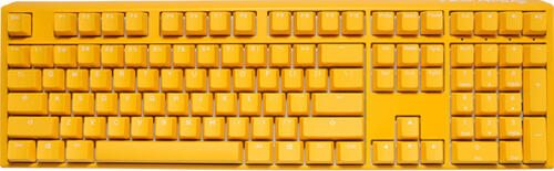 Ducky One 3 Yellow PBT, Layout: DE, mechanisch, Cherry MX RGB Black, RGB, Gaming-Tastatur