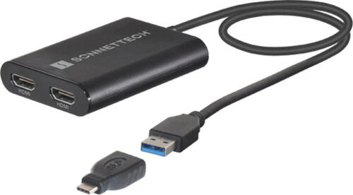 Sonnet USB3-DHDMI USB-Grafikadapter 3840 x 2160 Pixel Schwarz
