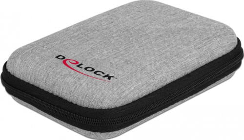 DeLOCK Schutztasche für 2.5 SSDs, externe Gehäuse oder Festplatten bis 12 x 8 x 2 cm