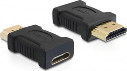 DeLOCK 65262 Kabeladapter 19 pin HDMI - A 19 pin HDMI - C Schwarz