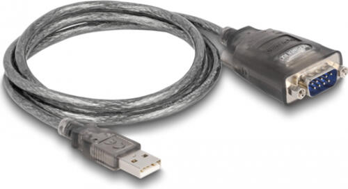 DeLOCK 61400 Kabeladapter USB A RS-232 Schwarz