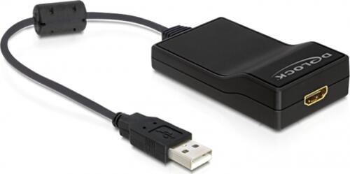 DeLOCK USB 2.0 - HDMI M/F USB-Grafikadapter Schwarz