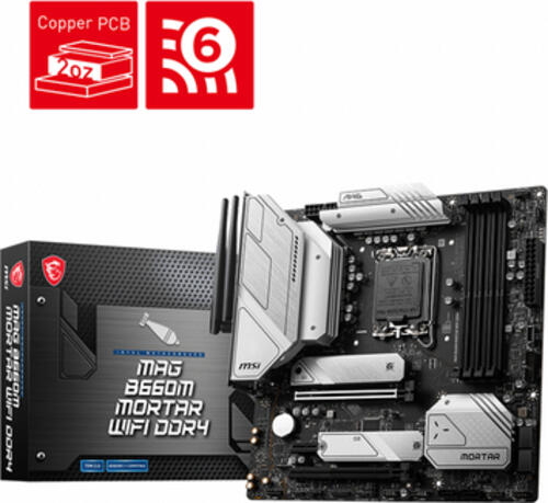 MSI MAG B660M MORTAR WIFI DDR4 Intel B660 LGA 1700 micro ATX