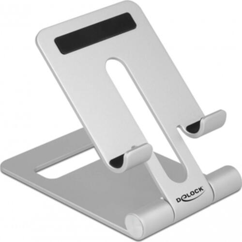 DeLOCK Smartphone Standhalterung verstellbar Aluminium (152 g)