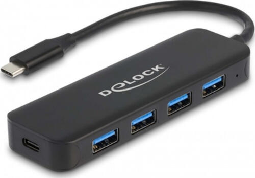 DeLOCK USB Type-C Hub 4 Port USB 3.2 Gen 1 mit Power Delivery 85 Watt