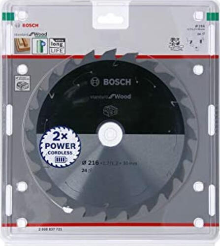 Bosch 2608837721 Kreissägeblatt 21,6 cm 1 Stück(e)