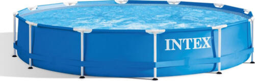 Intex 28210NP Aufstellpool Gerahmter Pool Rund 6503 l Blau